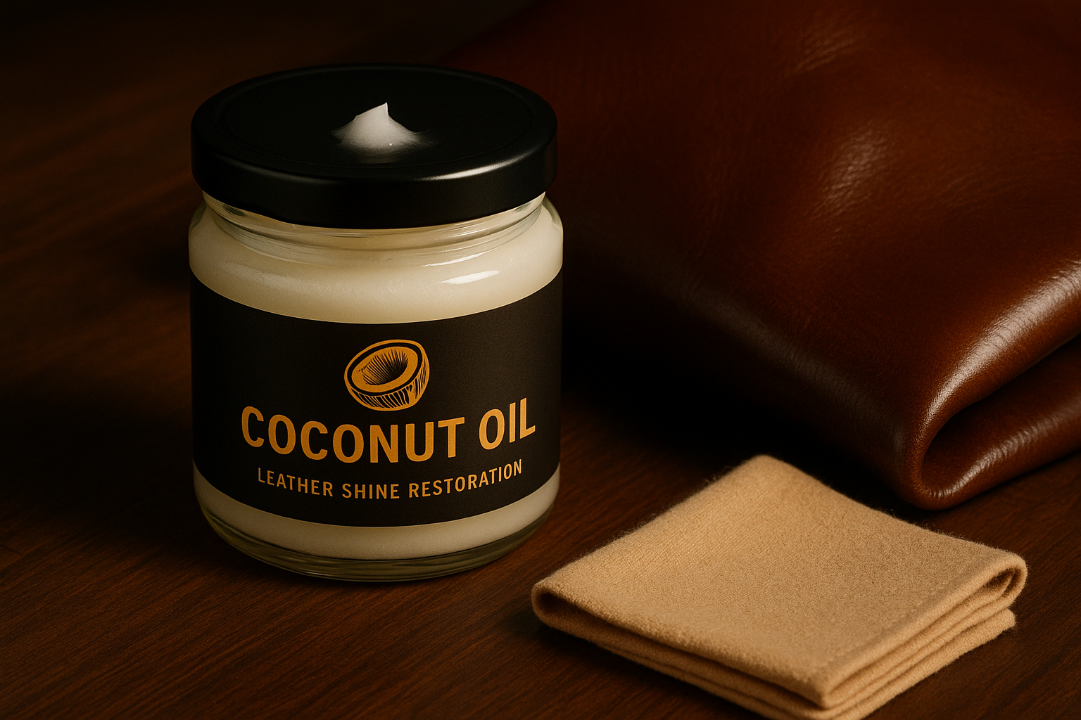 Coconut oil for shine restoration